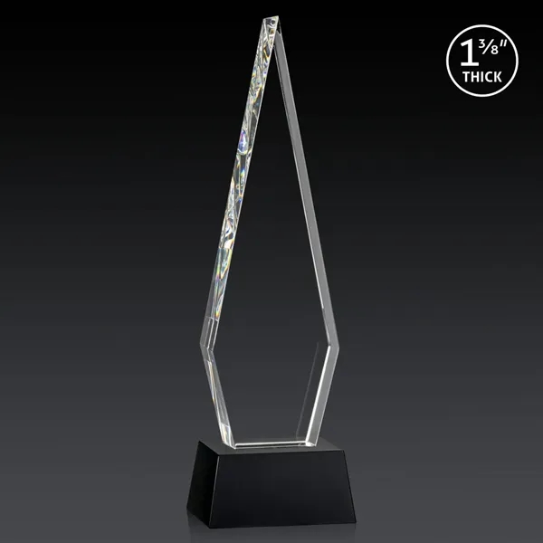This Optical Crystal Springfield 3D Award on base features an elongated,... from ASI 84592 St Regis Group / St Regis