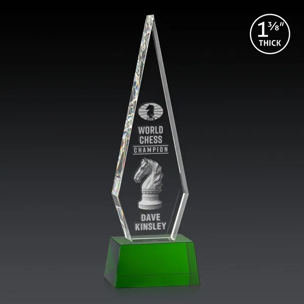 This Optical Crystal Springfield 3D Award on base features an elongated,... from ASI 84592 St Regis Group / St Regis