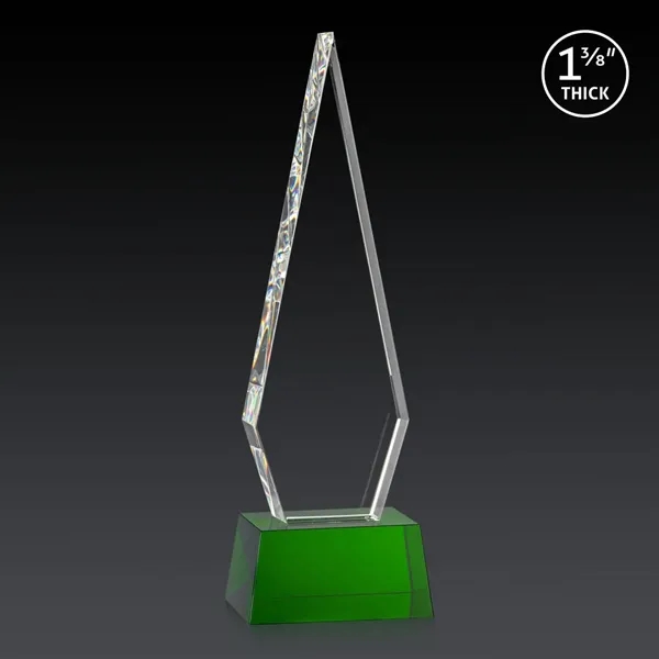 This Optical Crystal Springfield 3D Award on base features an elongated,... from ASI 84592 St Regis Group / St Regis