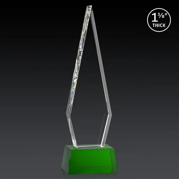 This Optical Crystal Springfield 3D Award on base features an elongated,... from ASI 84592 St Regis Group / St Regis