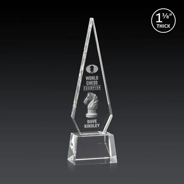 This Optical Crystal Springfield 3D Award on base features an elongated,... from ASI 84592 St Regis Group / St Regis