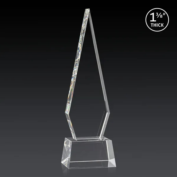 This Optical Crystal Springfield 3D Award on base features an elongated,... from ASI 84592 St Regis Group / St Regis
