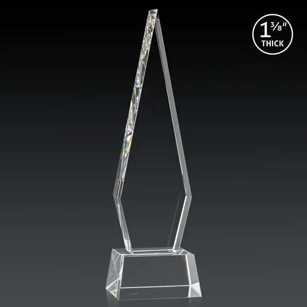 This Optical Crystal Springfield 3D Award on base features an elongated,... from ASI 84592 St Regis Group / St Regis