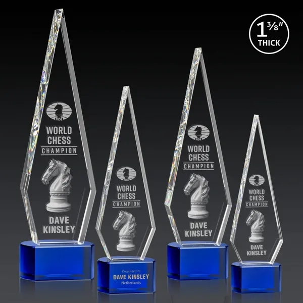 This Optical Crystal Springfield 3D Award on base features an elongated,... from ASI 84592 St Regis Group / St Regis