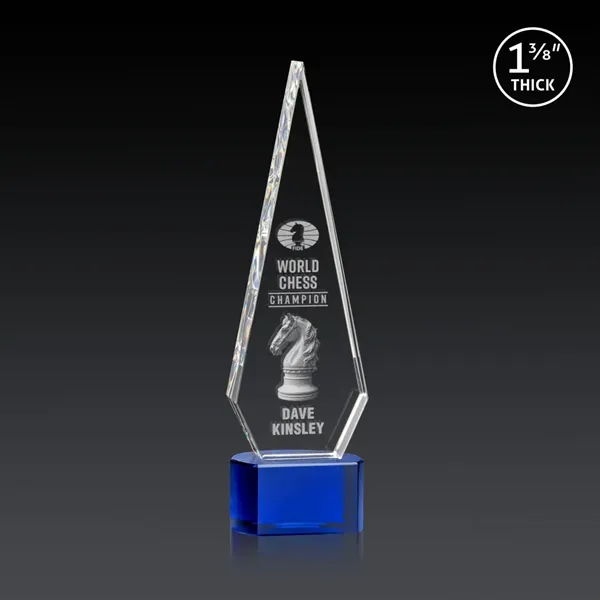 This Optical Crystal Springfield 3D Award on base features an elongated,... from ASI 84592 St Regis Group / St Regis