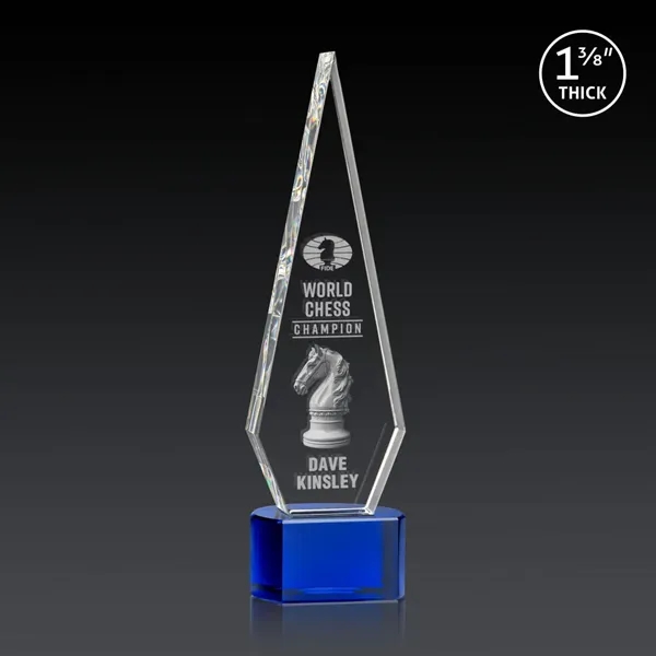 This Optical Crystal Springfield 3D Award on base features an elongated,... from ASI 84592 St Regis Group / St Regis