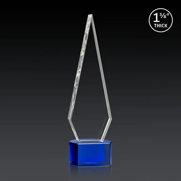 This Optical Crystal Springfield 3D Award on base features an elongated,... from ASI 84592 St Regis Group / St Regis
