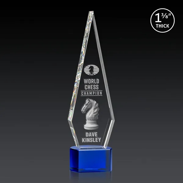 This Optical Crystal Springfield 3D Award on base features an elongated,... from ASI 84592 St Regis Group / St Regis
