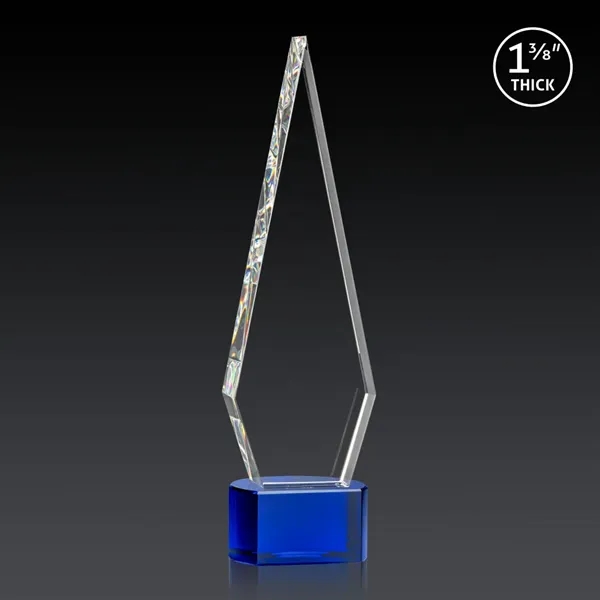 This Optical Crystal Springfield 3D Award on base features an elongated,... from ASI 84592 St Regis Group / St Regis