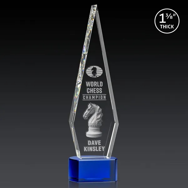This Optical Crystal Springfield 3D Award on base features an elongated,... from ASI 84592 St Regis Group / St Regis