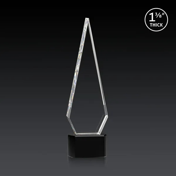 This Optical Crystal Springfield 3D Award on base features an elongated,... from ASI 84592 St Regis Group / St Regis