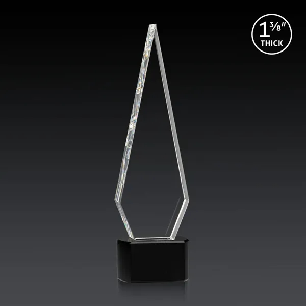 This Optical Crystal Springfield 3D Award on base features an elongated,... from ASI 84592 St Regis Group / St Regis