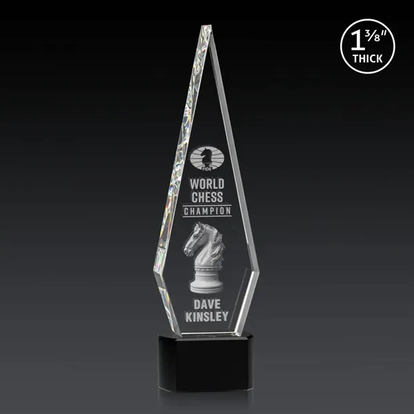 This Optical Crystal Springfield 3D Award on base features an elongated,... from ASI 84592 St Regis Group / St Regis