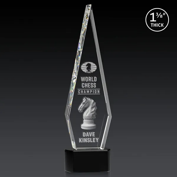 This Optical Crystal Springfield 3D Award on base features an elongated,... from ASI 84592 St Regis Group / St Regis