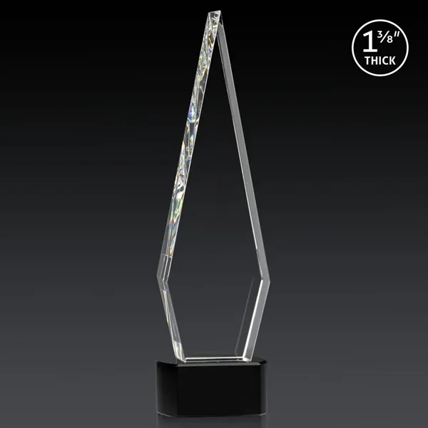 This Optical Crystal Springfield 3D Award on base features an elongated,... from ASI 84592 St Regis Group / St Regis