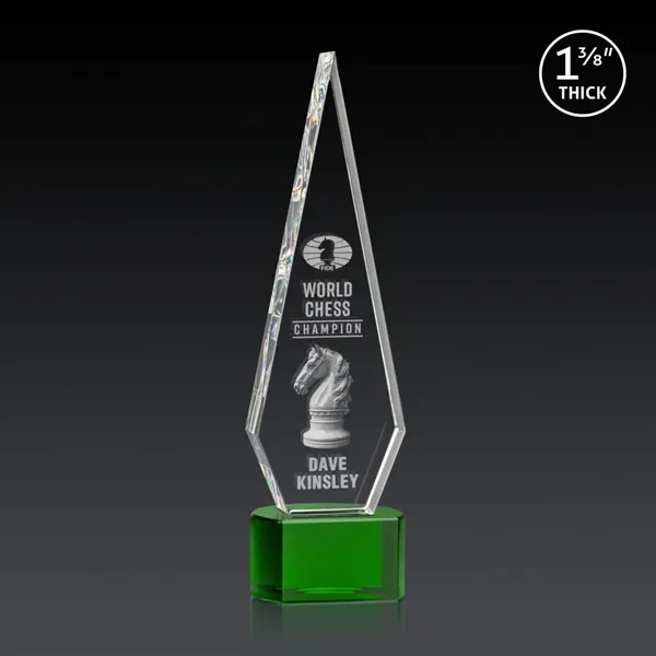 This Optical Crystal Springfield 3D Award on base features an elongated,... from ASI 84592 St Regis Group / St Regis