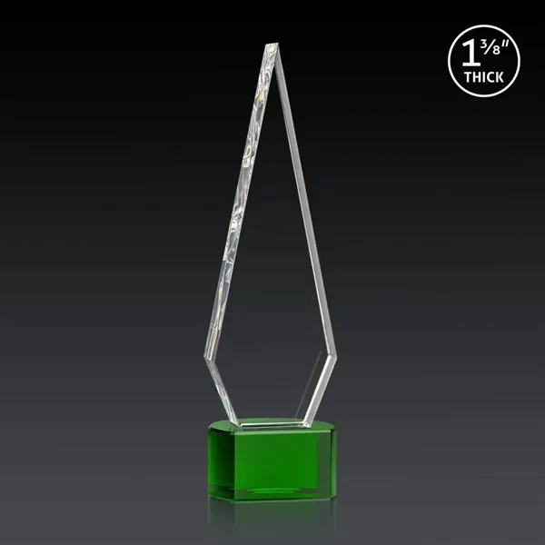 This Optical Crystal Springfield 3D Award on base features an elongated,... from ASI 84592 St Regis Group / St Regis
