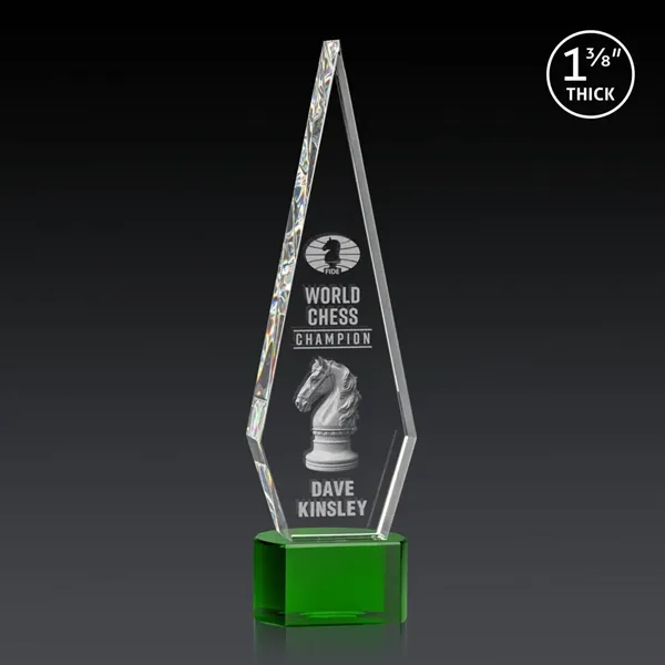 This Optical Crystal Springfield 3D Award on base features an elongated,... from ASI 84592 St Regis Group / St Regis