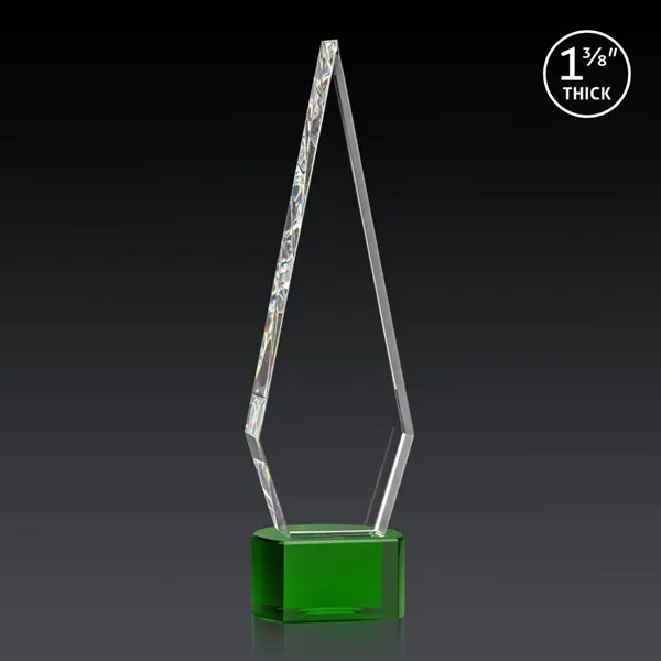 This Optical Crystal Springfield 3D Award on base features an elongated,... from ASI 84592 St Regis Group / St Regis