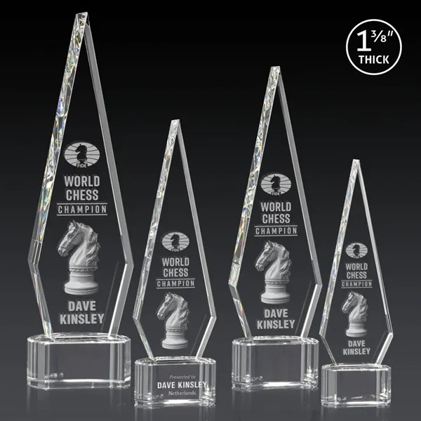 This Optical Crystal Springfield 3D Award on base features an elongated,... from ASI 84592 St Regis Group / St Regis
