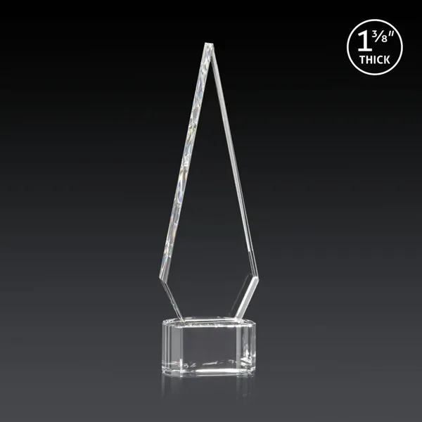 This Optical Crystal Springfield 3D Award on base features an elongated,... from ASI 84592 St Regis Group / St Regis
