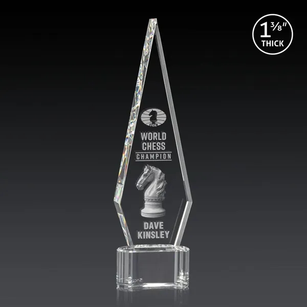 This Optical Crystal Springfield 3D Award on base features an elongated,... from ASI 84592 St Regis Group / St Regis