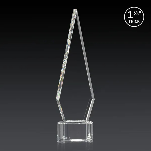 This Optical Crystal Springfield 3D Award on base features an elongated,... from ASI 84592 St Regis Group / St Regis