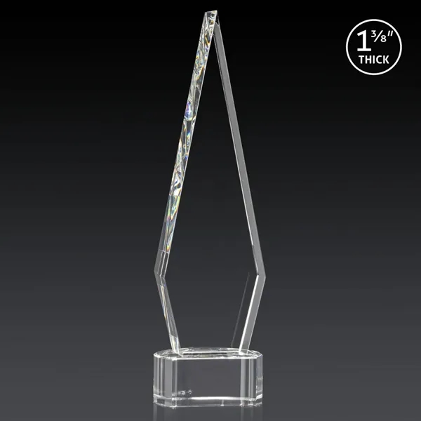 This Optical Crystal Springfield 3D Award on base features an elongated,... from ASI 84592 St Regis Group / St Regis