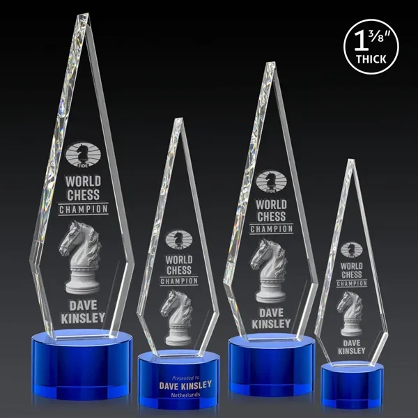 This Optical Crystal Springfield 3D Award on base features an elongated,... from ASI 84592 St Regis Group / St Regis