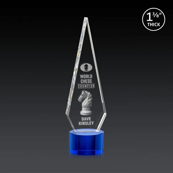 This Optical Crystal Springfield 3D Award on base features an elongated,... from ASI 84592 St Regis Group / St Regis