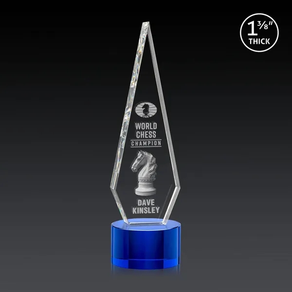 This Optical Crystal Springfield 3D Award on base features an elongated,... from ASI 84592 St Regis Group / St Regis