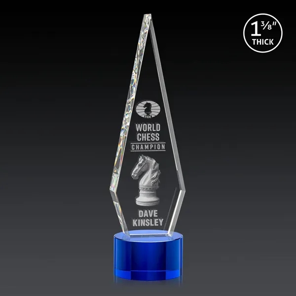 This Optical Crystal Springfield 3D Award on base features an elongated,... from ASI 84592 St Regis Group / St Regis