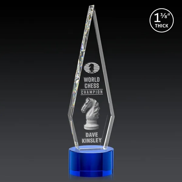 This Optical Crystal Springfield 3D Award on base features an elongated,... from ASI 84592 St Regis Group / St Regis