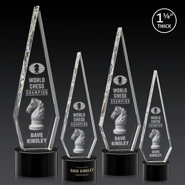 This Optical Crystal Springfield 3D Award on base features an elongated,... from ASI 84592 St Regis Group / St Regis