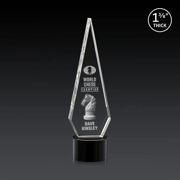 This Optical Crystal Springfield 3D Award on base features an elongated,... from ASI 84592 St Regis Group / St Regis