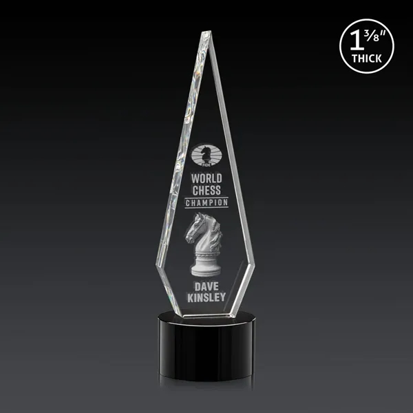 This Optical Crystal Springfield 3D Award on base features an elongated,... from ASI 84592 St Regis Group / St Regis