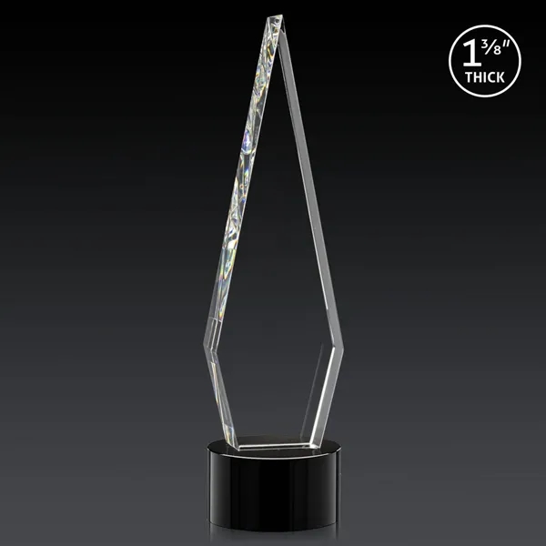 This Optical Crystal Springfield 3D Award on base features an elongated,... from ASI 84592 St Regis Group / St Regis
