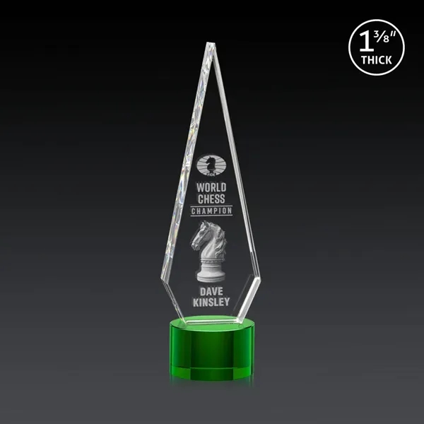 This Optical Crystal Springfield 3D Award on base features an elongated,... from ASI 84592 St Regis Group / St Regis