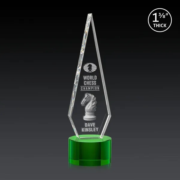 This Optical Crystal Springfield 3D Award on base features an elongated,... from ASI 84592 St Regis Group / St Regis
