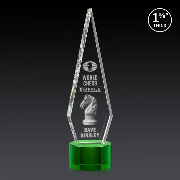 This Optical Crystal Springfield 3D Award on base features an elongated,... from ASI 84592 St Regis Group / St Regis