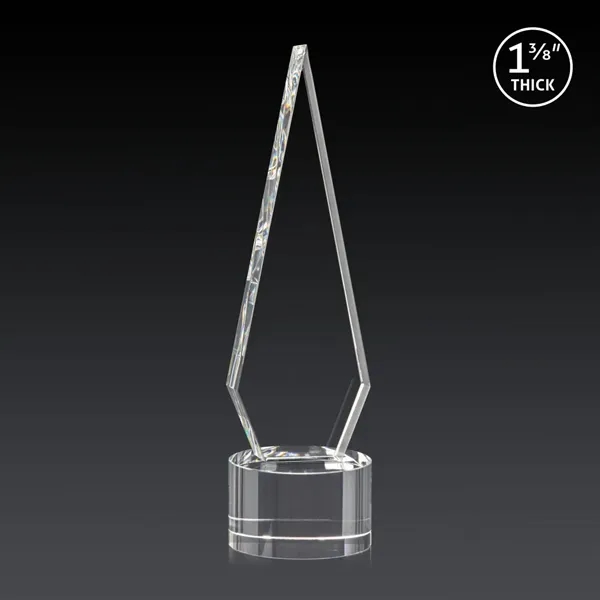 This Optical Crystal Springfield 3D Award on base features an elongated,... from ASI 84592 St Regis Group / St Regis