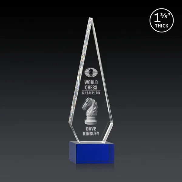 This Optical Crystal Springfield 3D Award on base features an elongated,... from ASI 84592 St Regis Group / St Regis