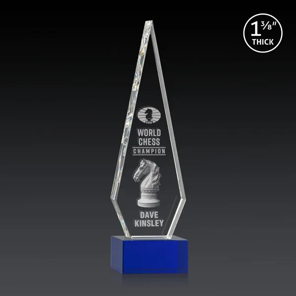 This Optical Crystal Springfield 3D Award on base features an elongated,... from ASI 84592 St Regis Group / St Regis