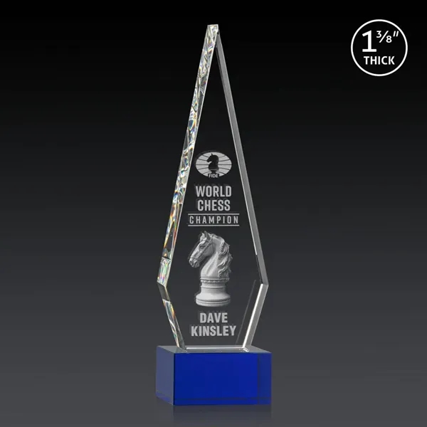 This Optical Crystal Springfield 3D Award on base features an elongated,... from ASI 84592 St Regis Group / St Regis