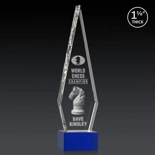 This Optical Crystal Springfield 3D Award on base features an elongated,... from ASI 84592 St Regis Group / St Regis
