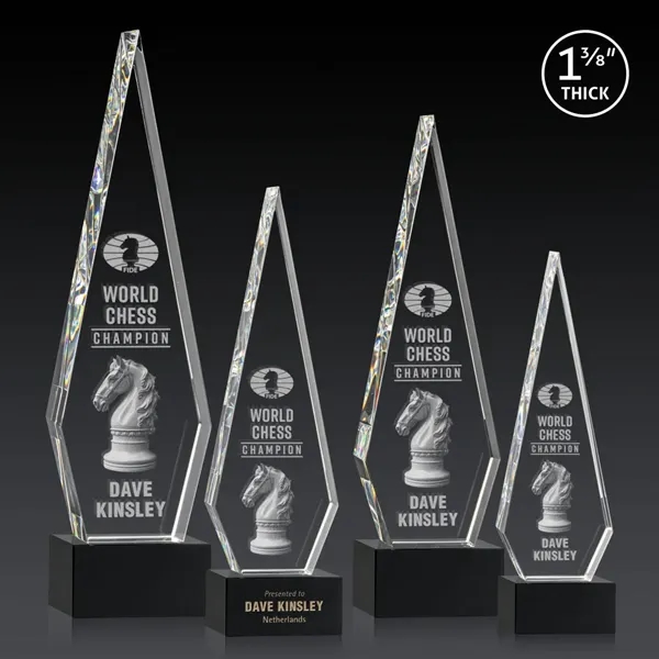 This Optical Crystal Springfield 3D Award on base features an elongated,... from ASI 84592 St Regis Group / St Regis