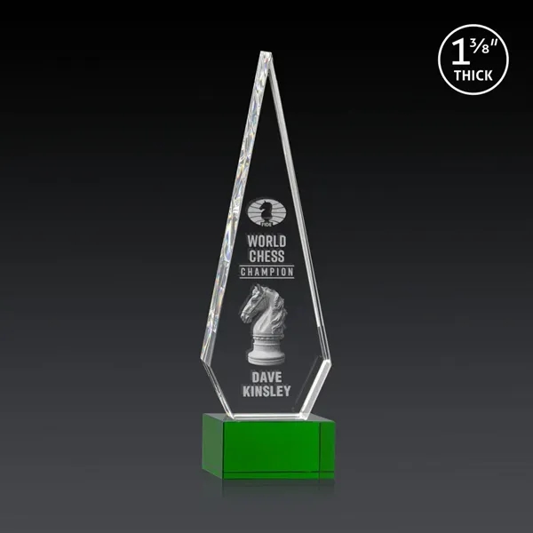 This Optical Crystal Springfield 3D Award on base features an elongated,... from ASI 84592 St Regis Group / St Regis