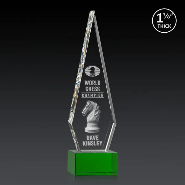 This Optical Crystal Springfield 3D Award on base features an elongated,... from ASI 84592 St Regis Group / St Regis