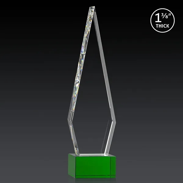 This Optical Crystal Springfield 3D Award on base features an elongated,... from ASI 84592 St Regis Group / St Regis