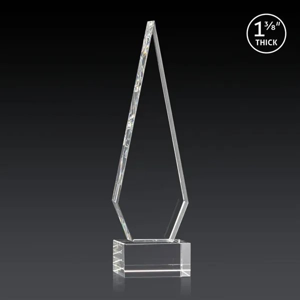 This Optical Crystal Springfield 3D Award on base features an elongated,... from ASI 84592 St Regis Group / St Regis